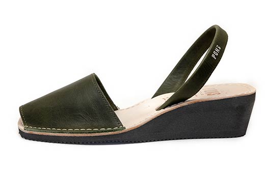 Wedge Forest Green Avarcas